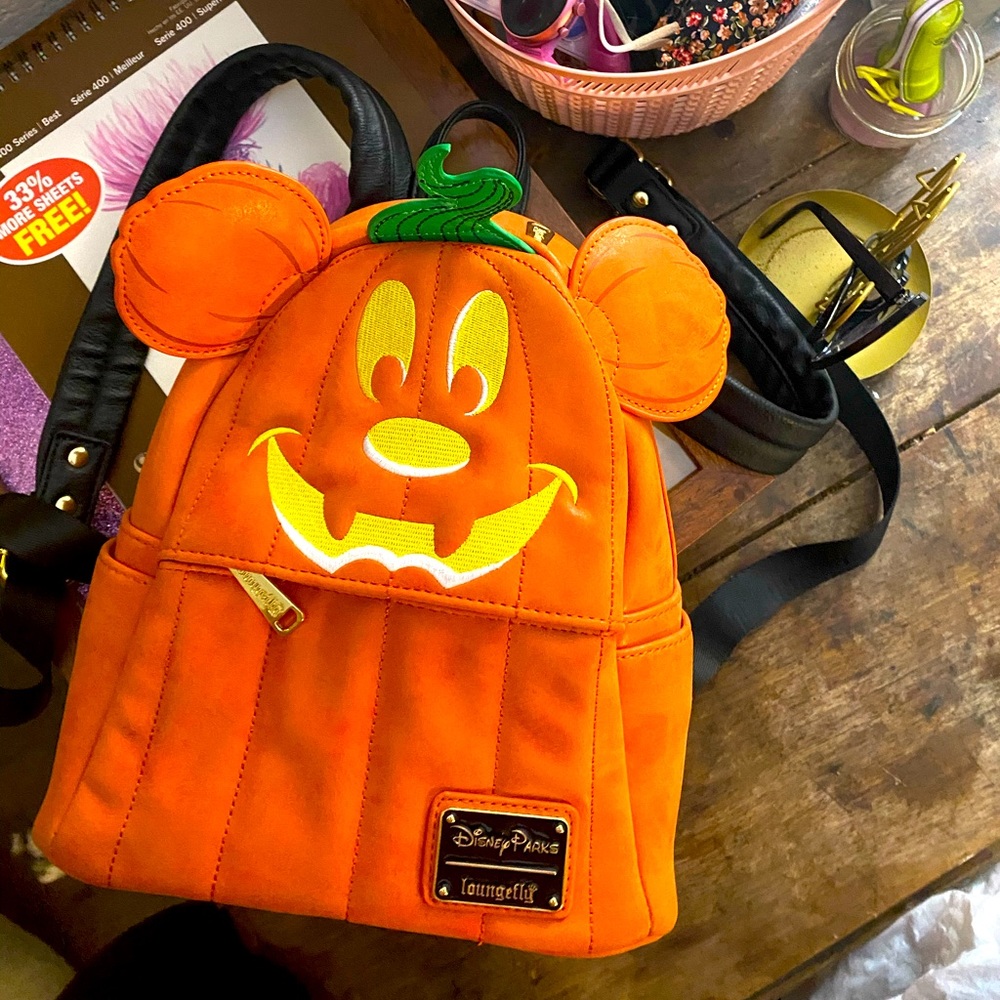 Loungefly Mickey Pumpkin backpack 125 OBO